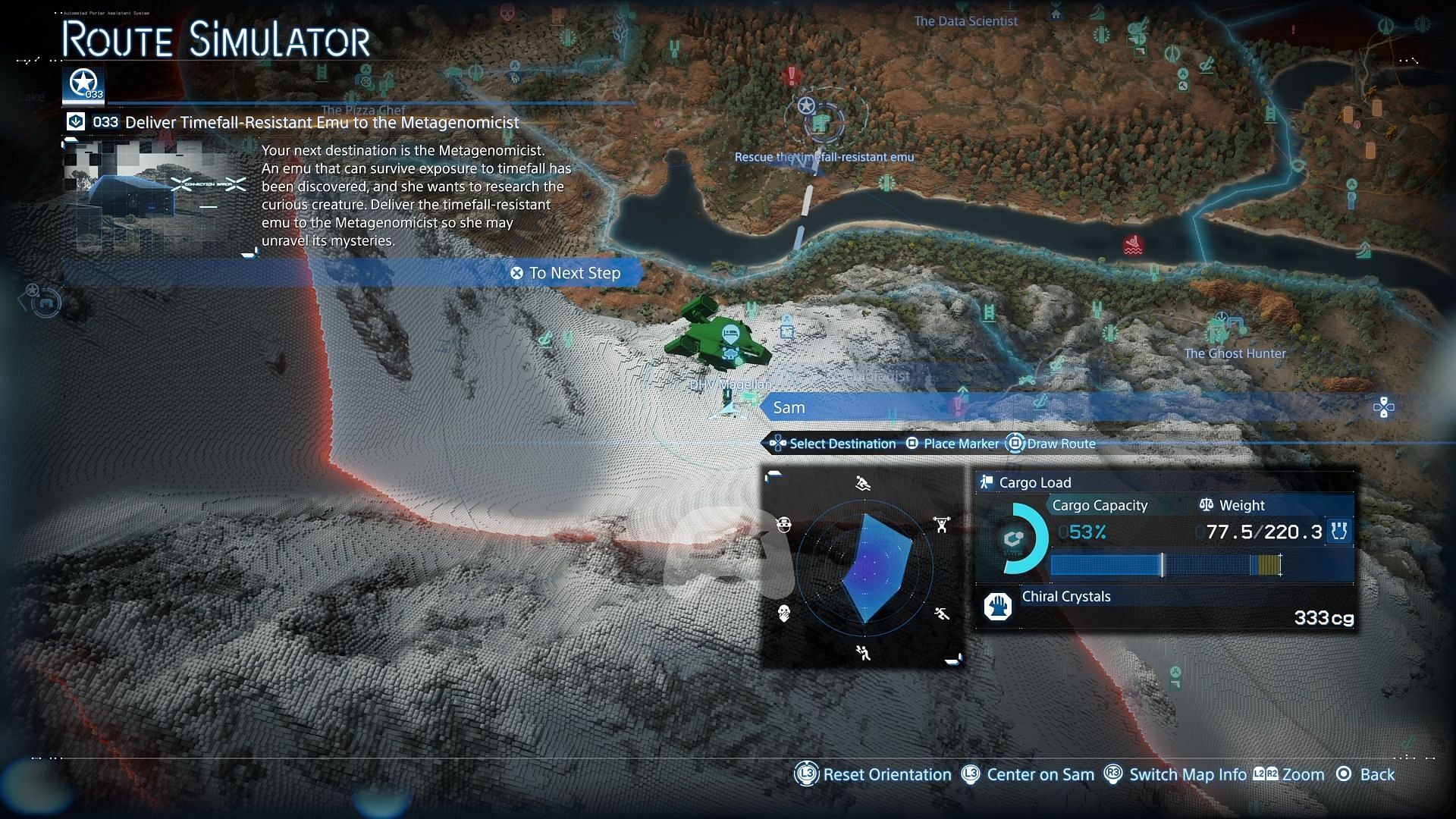 Emus in this mission are highly sensitive, so a stealthy approach is advised (Image via Sportskeeda Gaming || Sony Interactive Entertainment)